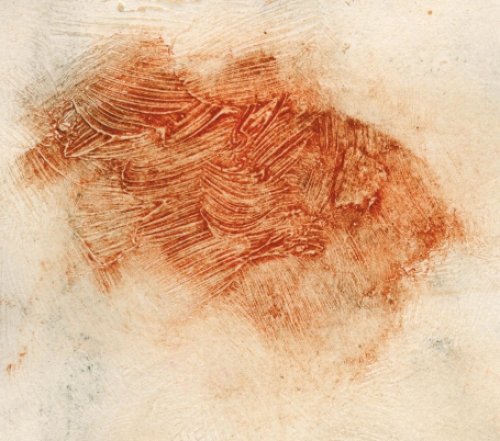 Gustaaf Prils  met een abstract werk