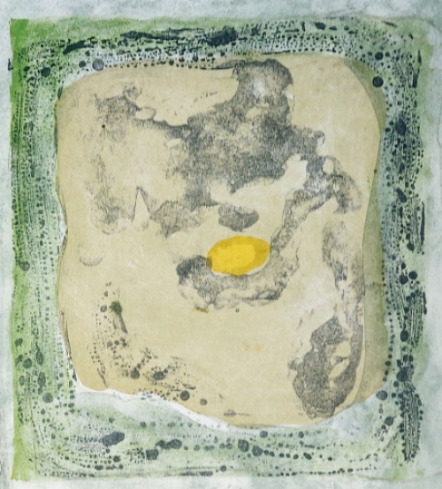 Gustaaf Prils  met een gesigneerde litho