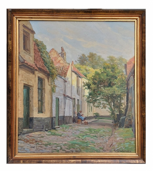 Schilderij van de Belgische kunstenaar Gustave Dierkens kopen