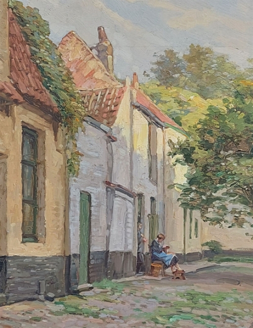 Schilderijtje van Gustave Dierkens kopen