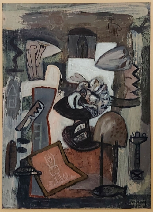 Schilderij van de Belgische kunstenaar Guy Leclercq