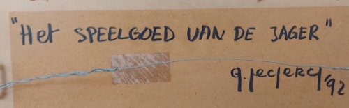 Het speelgoed van de jager 1992