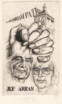 Guy Van Assche met een ex libris