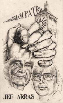 Ex libris In memoriam Patris  Jef Arras 1980