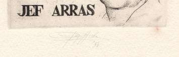 Ex libris In memoriam Patris  Jef Arras 1980