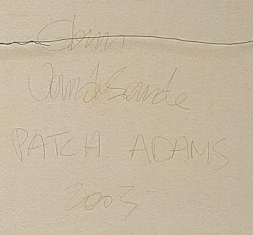 Patch Adams 2003, Blanco Y Negro – Acrylic on canvas – Glenn Vandesande – 21st Century