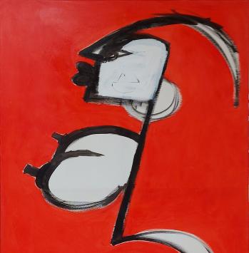 Groot modern schilderij van Glenn Vandesande