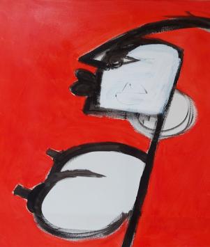 Oostendse kunstenaar Glenn Vandesande met een hedendaags kunstwerk