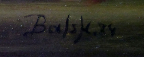 Stilleven met putter boek en champagneglas 1974