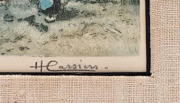 Kanaal te Hoorn, Epreuve d'artiste