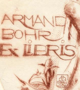 Ex libris voor Armand Bohr