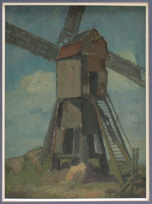 Schilderij van de Belgische kunstenaar, schilder Hippolyte Prat