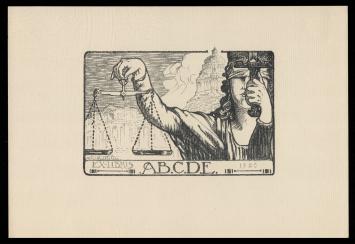 Ex libris van de Ukkelse kunstenaar Henri Quittelier kopen