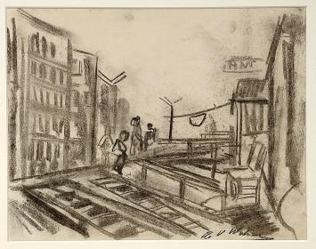 Houtskooltekening van Henri Victor Wolvens