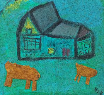 Kunstwerkje van Zwitserse kunstenaar Hans Krüsi kopen