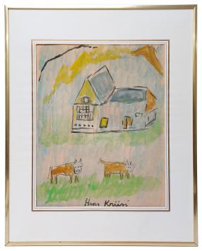 Schilderij van Zwitserse kunstenaar Hans Krüsi