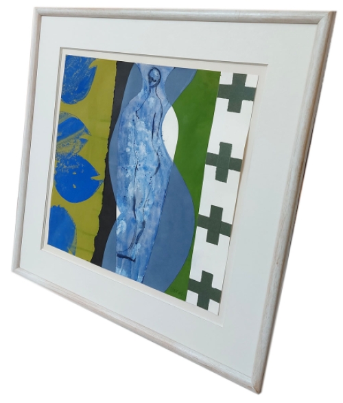 Collage Blauwe dame 1987