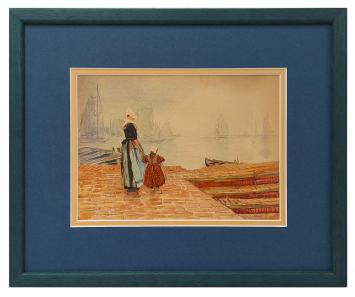 Schilderij volendam H. Cassiers