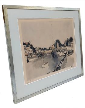 Bootjes in haventje Medtiterraanse zee naar Saverys 251/350