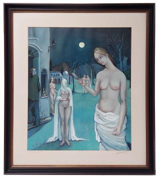 Olieverfschilderij van de Belgische kunstschilder Luc Heirbaut