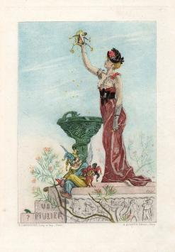 Félicien Rops met een heliogravure