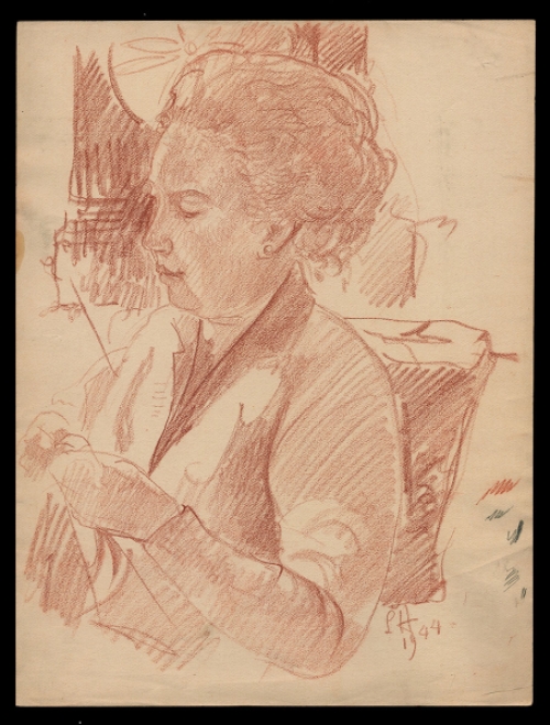 Tekening van Belgische kunstenaar Léopold Henderyckx