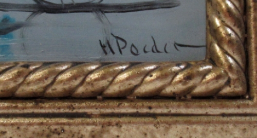 Nederlandse kunstschilder Henk Poeder