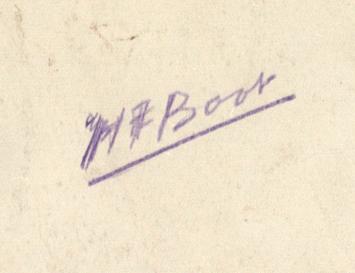 Paarse schets, zittende man