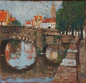 Schilderij van de Belgische kunstenaar Henri Cassiers