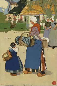 CASSIERS, Henri (1858-1944) met een chromolitho