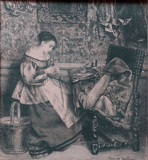 Litho, La couseuse van Henri De Braekeleer kopen