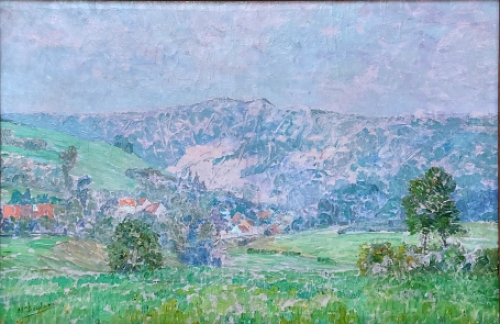 Schilderij van de Belgische schilder Henri Deglume