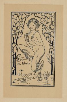 Henri Evenepoel  met een ex libris