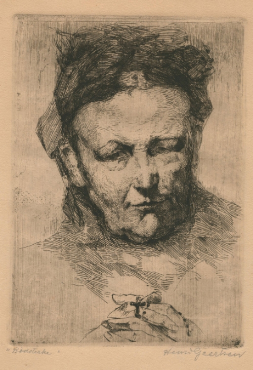 Ets van de Belgische kunstenaar Hendrik Geertsen