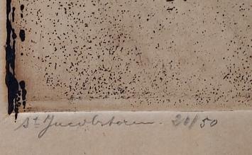 St Jacobstoren, grote ets van H. Geertsen