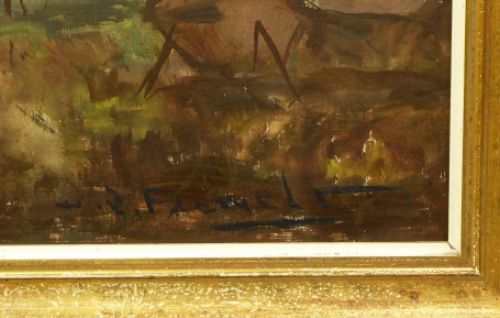 Belgische kunstenaar, kunstschilder H. J. Pauwels