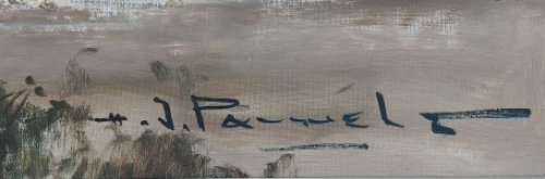 Belgische kunstenaar, kunstschilder H. J. Pauwels