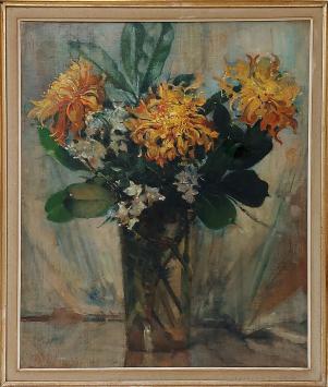 Olieverfschilderij van Belgische kunstenaar Henri Moreau