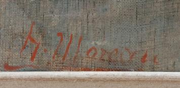 Stilleven met gele bloemen in doorzichtige vaas