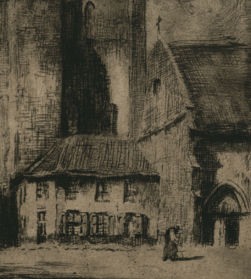 Et Furnes, avec sa tour pareille à un flambeau 1926 7/50