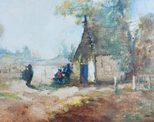 Belgische kunstenaar, kunstschilder H. J. Pauwels