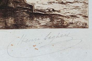 Zicht op bootje en mensen 1881