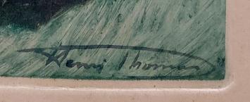 Henri Thomas met een stilleven