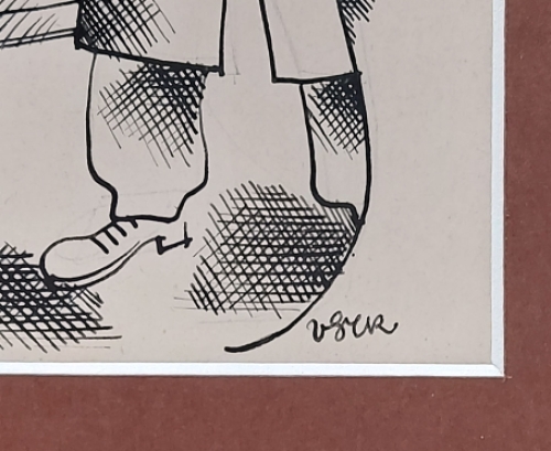 Servaz Bridoka 1941, tekening door Henry Van Straten