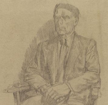 Potloodtekening van Henri Boot kopen