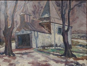 De Belgische schilder Joseph Jean Victor Henrotte