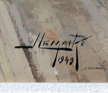 Cour de ferme en France 1949