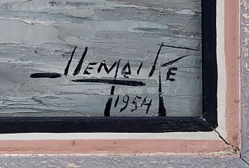 Olieverfschilderij van de Waalse schilder Joseph Lemaire