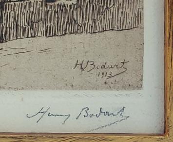 Grafisch kunstwerk van de Naamse kunstenaar Henry Bodart
