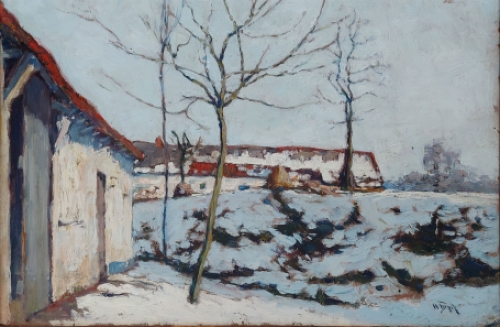 De Belgische schilder Henri Albert Depit